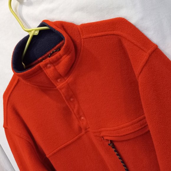 American Eagle Outfitters Orange Fleece Super Warm Winter Jacket Size L (T-323) - Picture 4 of 7